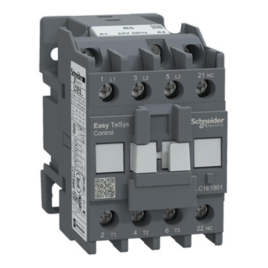 SCHNEIDER SCHLC1E1801B5 EasyPact TVS Kontaktör 3P 18A 24VAC 50Hz1NK