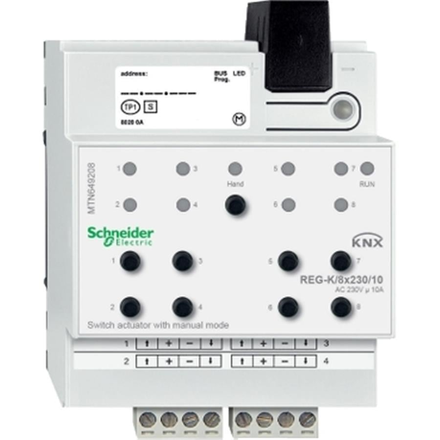 SCHNEIDER SCHMTN649208 KNX ANAHTAR AKTÜATÖR MANÜEL MODLU REG K 8X230 10