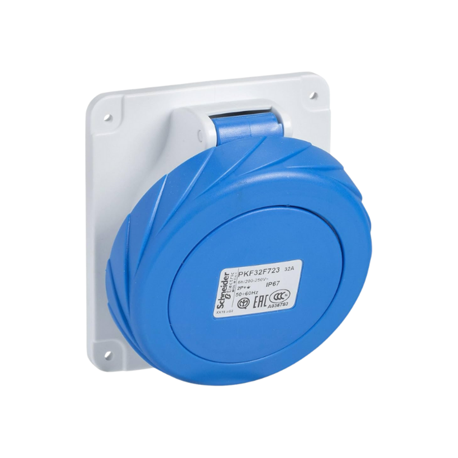 SCHNEIDER SCHPKF16F723 3x16A, monofaze, 2P+T, IP67, VİDALI, Eğik Makine P