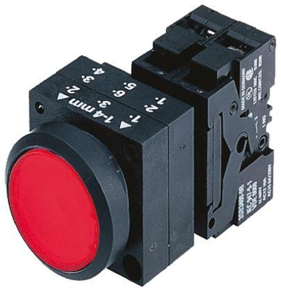 SIEMENS SMS3SB3203-0AA21 3SB3 PLASTİK SERİ 22mm, KOMPLE START-STOP BUTONU,