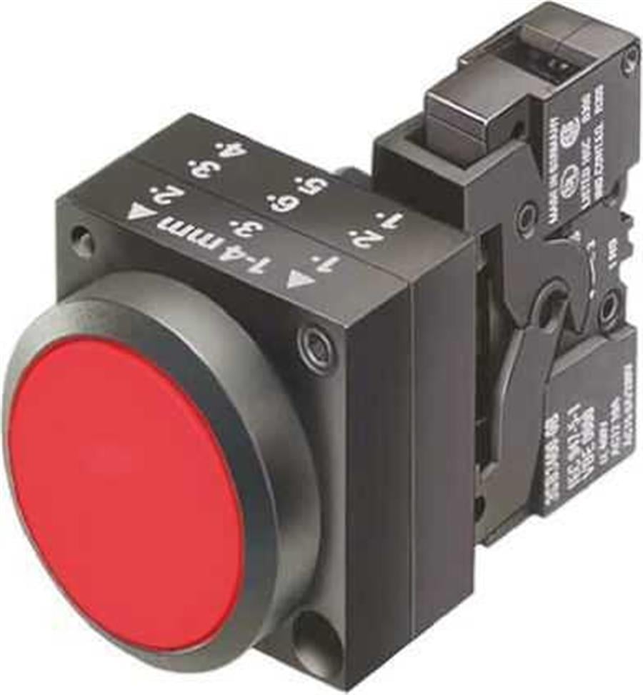 SIEMENS SMS3SB3254-0AA21 3SB3 PLASTİK SERİ 22mm, KOMPLE IŞIKLI BUTON, 230V