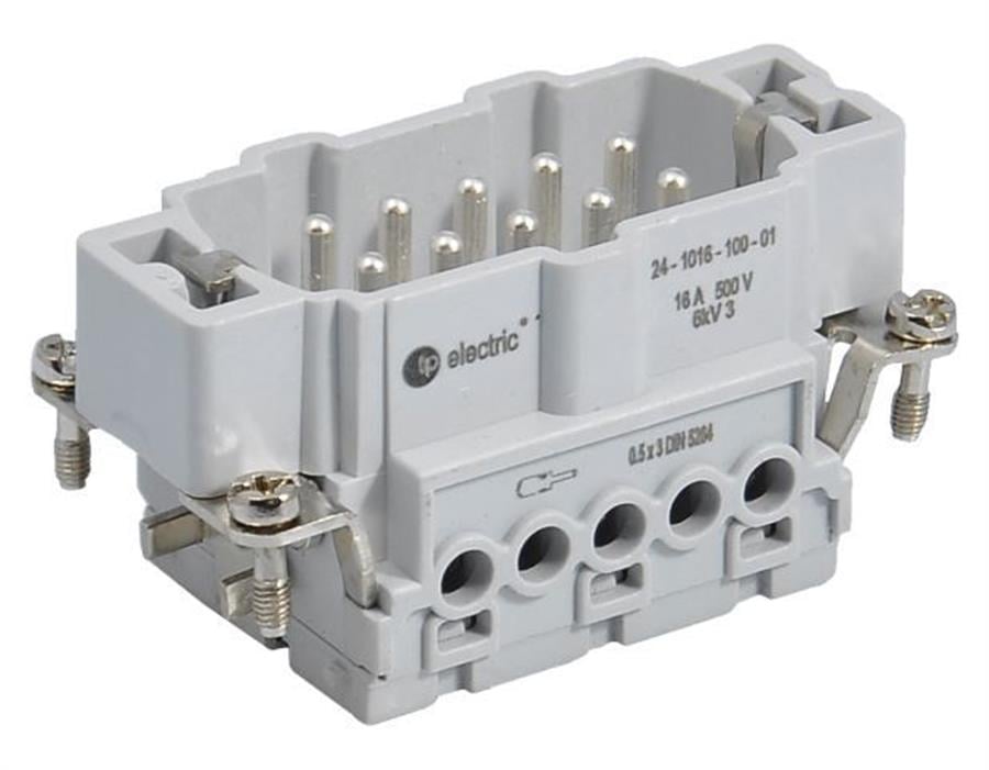 TP ELEKTRİK TP-24-1016-100-01 10x16A / Fiş Çekirdek - Vidalı Bağlantı (1-10)
