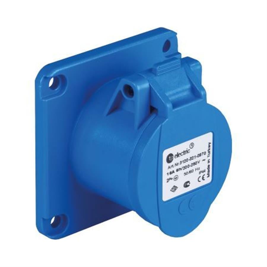 TP ELEKTRİK TP-3020-321-0970 Makine Prizi (düz) (70x70)