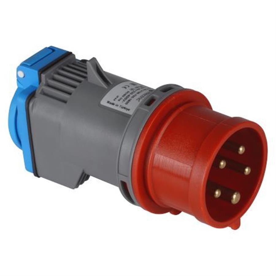 TP ELEKTRİK TP-3105-700-1600 CEE 5x16 DIN Pano Prizi Dönüştürücü