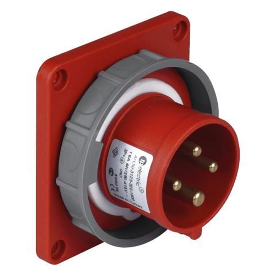 TP ELEKTRİK TP-3123-320-1600 Makine Fişi (düz) (83x90)
