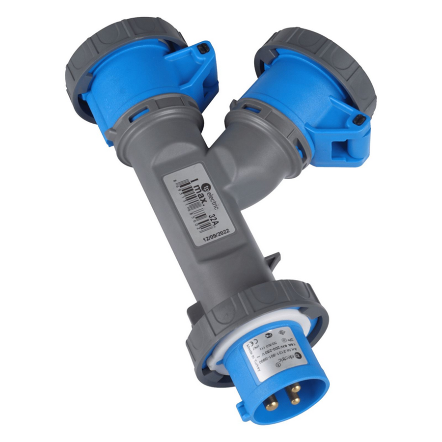 TP ELEKTRİK TP-3125-513-0900 CEE Çoklu 3Y Priz 3x(3X32A)Priz 3x32A Fiş IP67