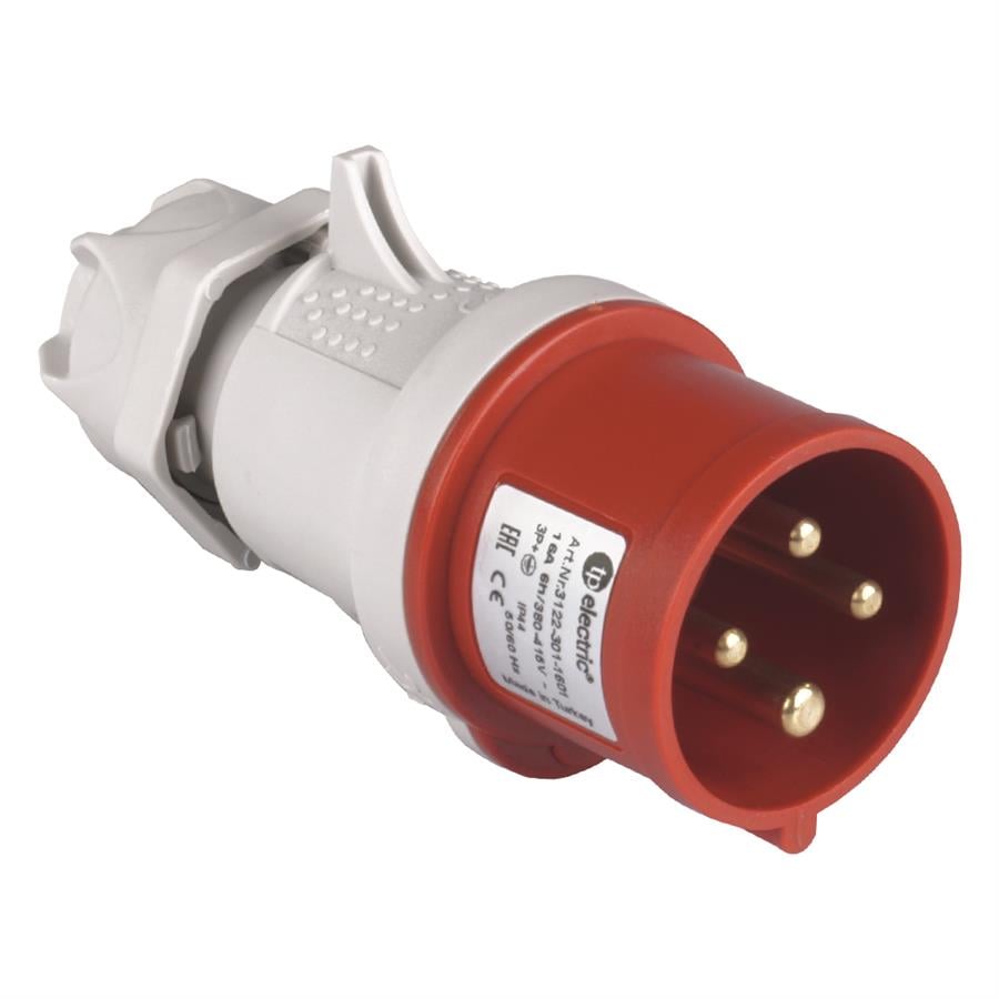 TP ELEKTRİK TP-3126-301-1600 4x32A / IP44 - Düz Fiş