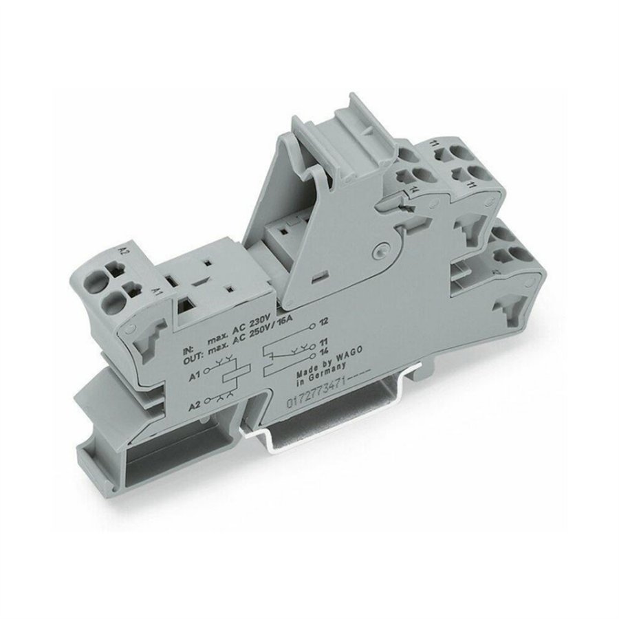 WAGO WAGO-788-102 2 değiştirici kontak, 15 mm röleler için soket