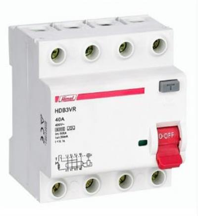 HİMEL HML-HDB3VR425SC 6kA 30mA  25 A 3P+N Kaçak Akım Rölesi