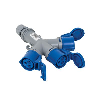 METE ENERJİ MT406701V 3x16A. IP44 ÜÇLÜ GRUP PRİZ Vidalı Baglı