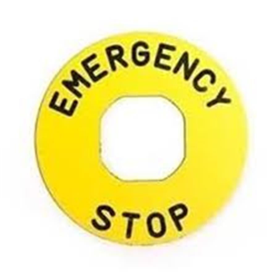 ANİPA A019032446 BET60 Q60MM EMERGENCY STOP ETİKET