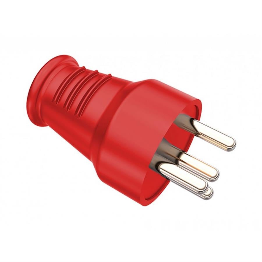 BEMİS BMS-BK1-2504-4012 Düz Fiş (Kırmızı) IP44