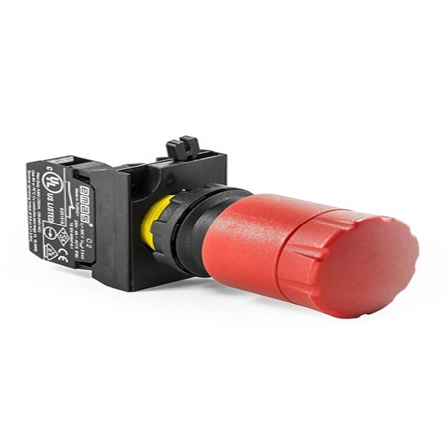 EMAS EMAS-CP200ECN30 C PLASTİK STOP ÇEKMELİ ŞOKLU EMNİYET BUTONU 30 MM