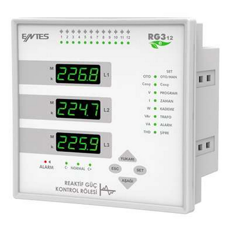 ENTES ENTM3682 RG3-12E REAKTİF GÜÇ KONTROL RÖLESİ