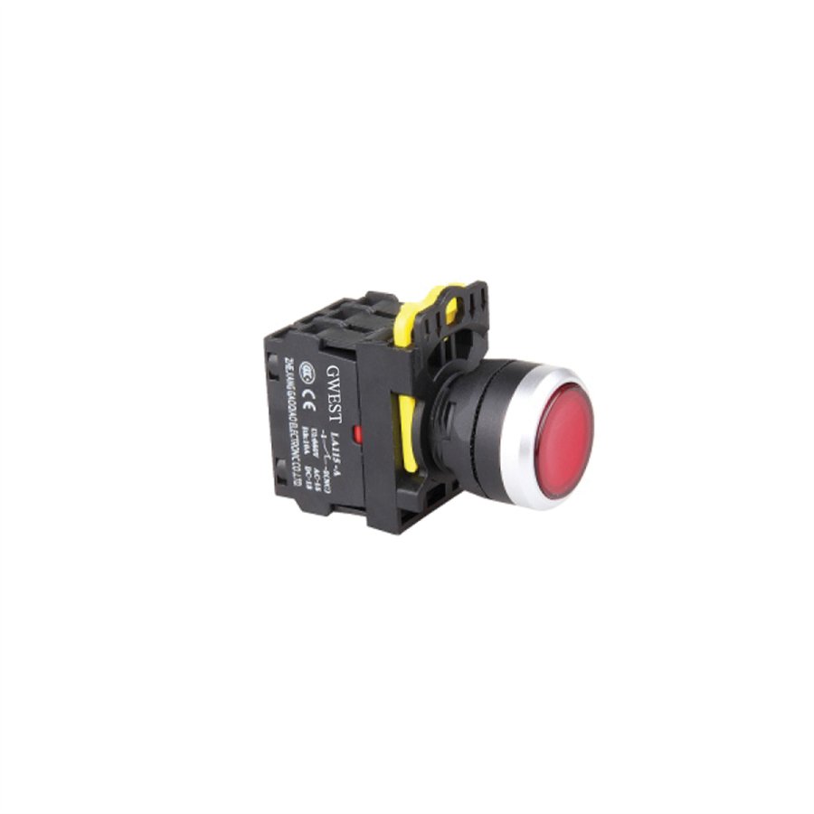 GWEST GWEST-6044 A5-01XD-24 IŞIKLI KALICI 0-1 BUTON (24VAC) KIRMIZI