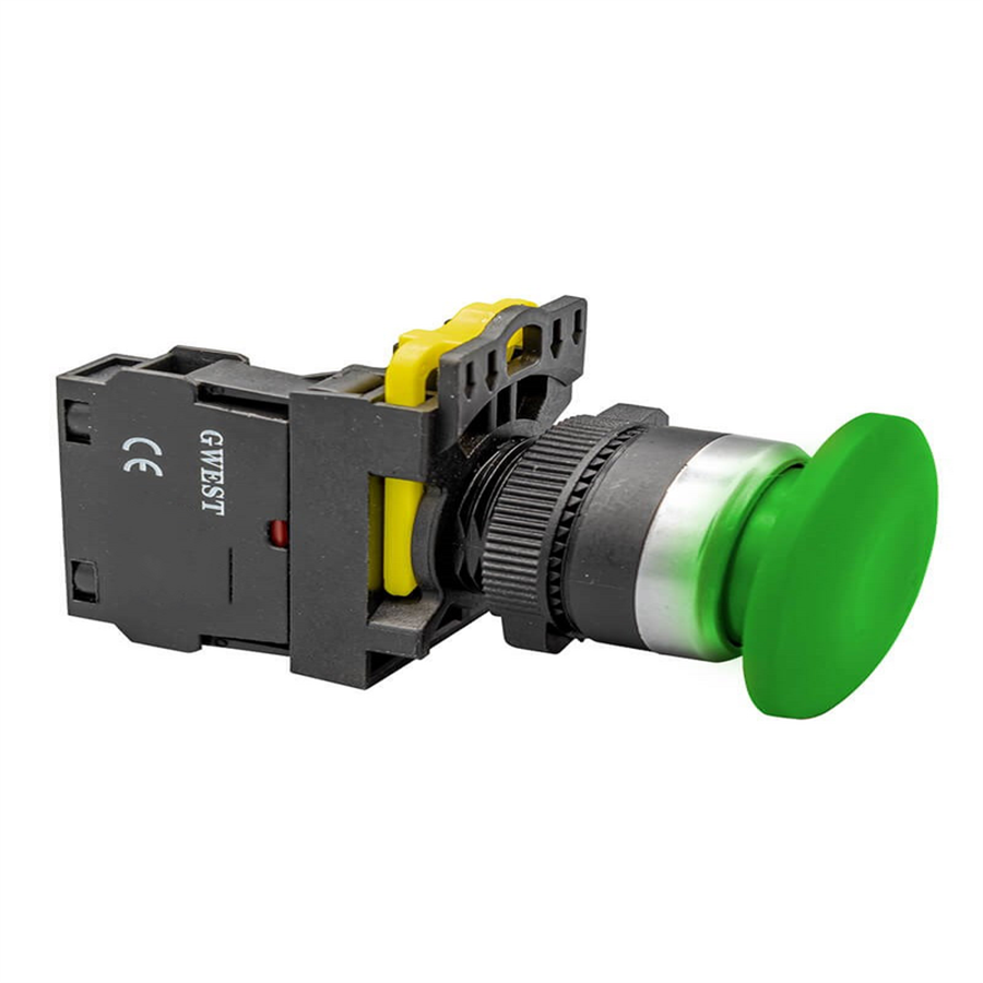 GWEST GWEST-6052 A5-10M 40mm KAYICI START MANTAR BUTON YEŞİL 1NO