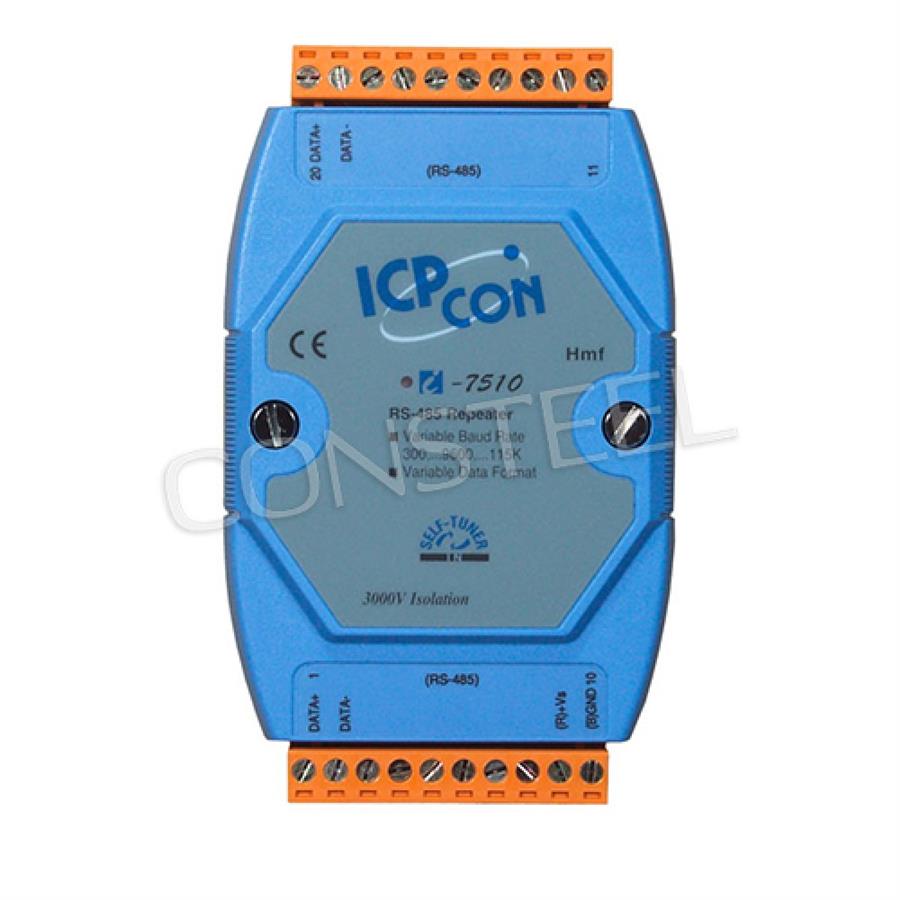 ICPCON MHT002010603 İzole RS-485 Repeater I-7510CR 2 yollu 3 kV İzole