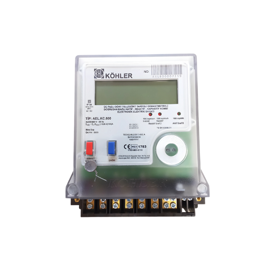 KOHLER SYÇ-KHLAEC.KC800 KÖHLER TRİFAZE ELEKTRONİK KOMBİ SAYAÇ