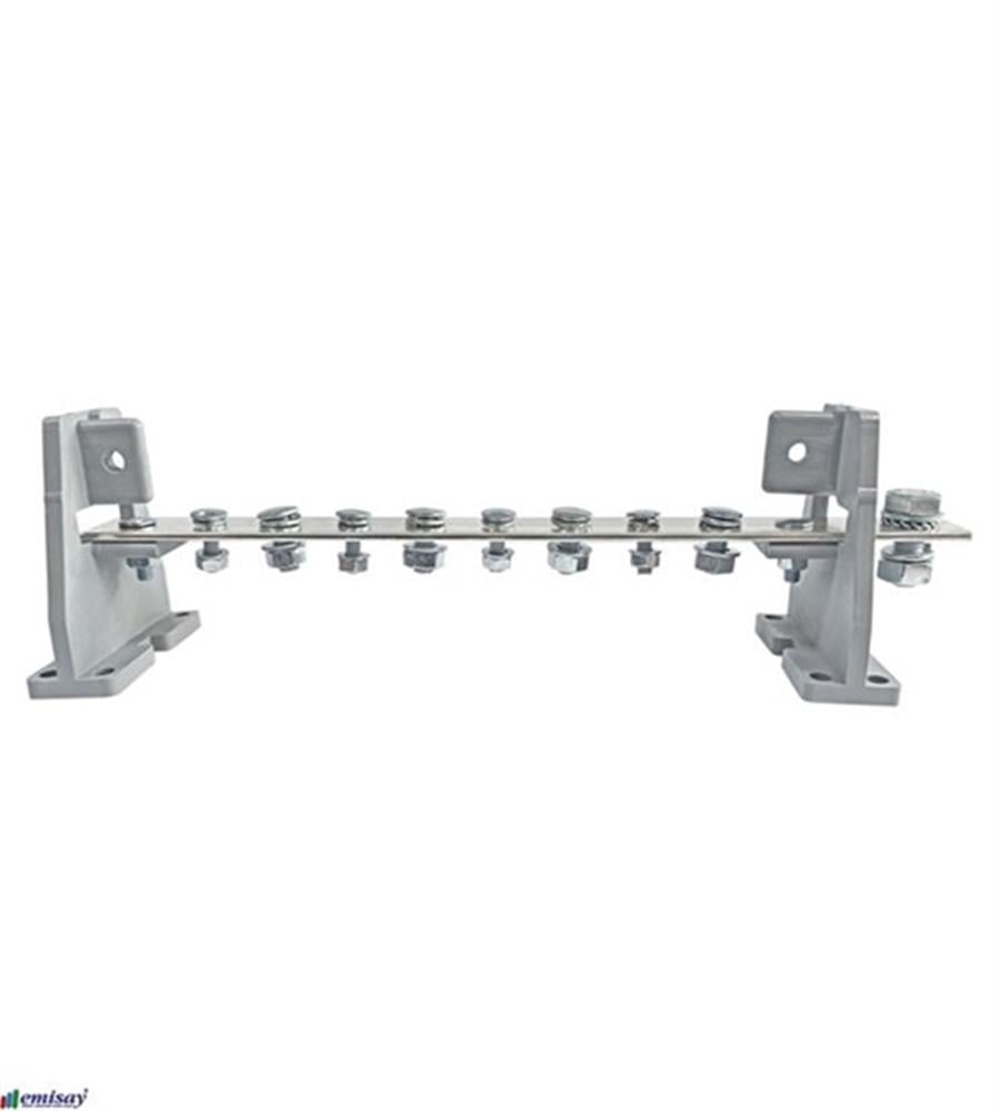 LOOBAR LB.1108.400 9 DELİKLİ CİVATALI  - 400A (1/8 SKP,Giriş-Çıkışlı