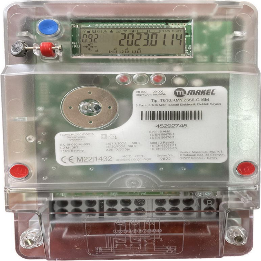 MAKEL SYÇ-MKL1023 T610.KMY.2556 MAKEL X5 HABERLEŞMELİ SAYAÇ