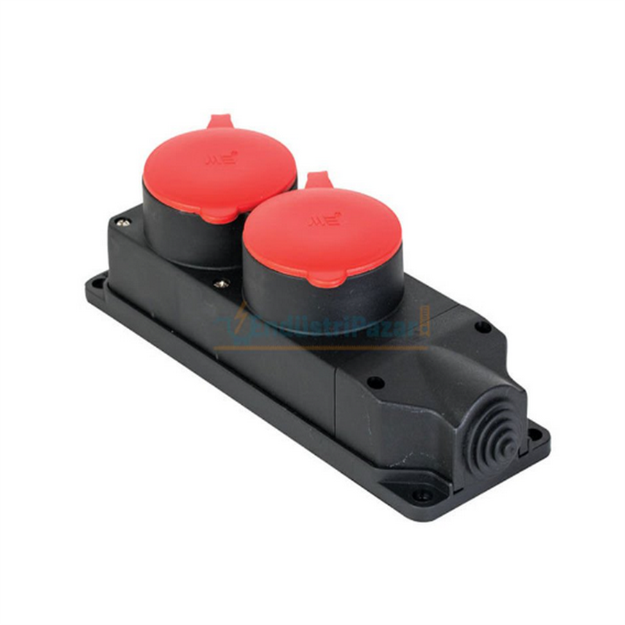 METE ENERJİ MT401053 3x25A. İKİLİ GRUP PRİZ
