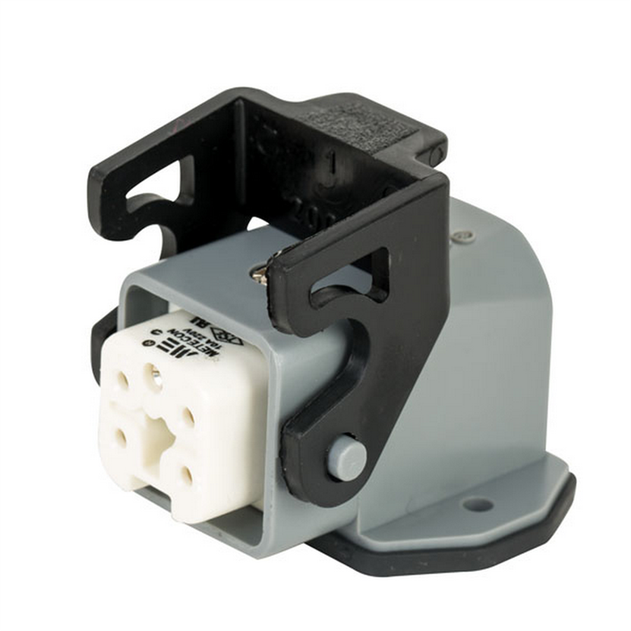 METE ENERJİ MT403069 5x10A. EĞİK MAKİNE PRİZİ ARKA GİRİŞLİ