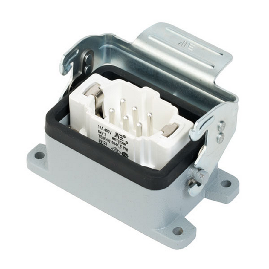 METE ENERJİ MT403091S 6x16A. ÇOKLU MAKİNE FİŞİ  METAL  MANDALLI