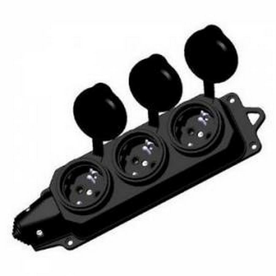 METE ENERJİ MT404014 1x16A.  3'LÜ GRUP PRİZ