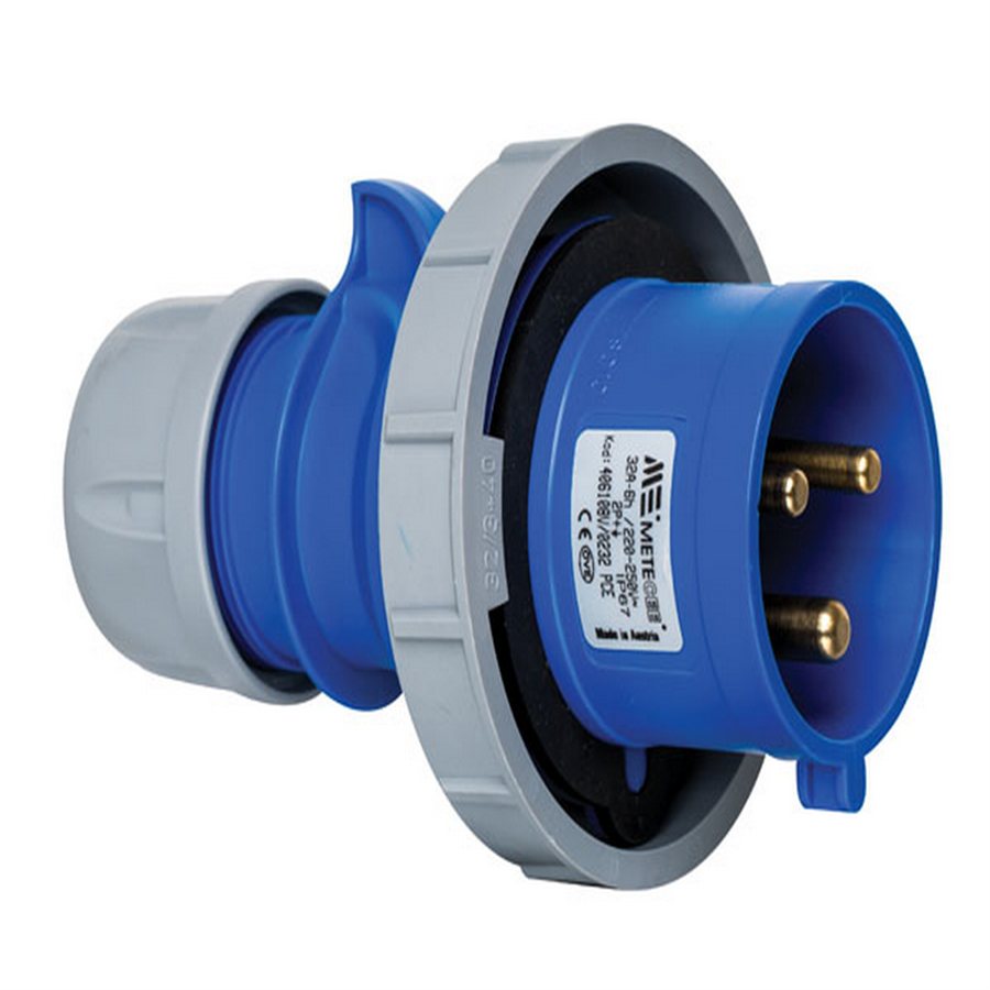 METE ENERJİ MT406108V 3x32A. IP67 DÜZ FİŞ VİDALI BAĞLANTI