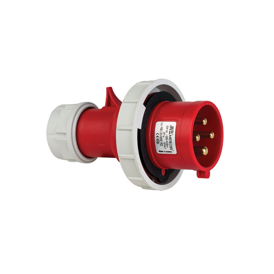 METE ENERJİ MT406110V 4x32A. IP67 DÜZ FİŞ VİDALI BAĞLANTI