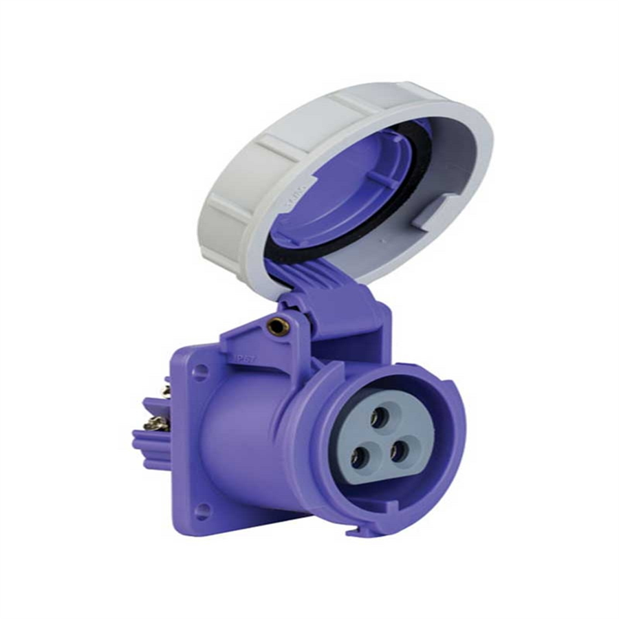 METE ENERJİ MT406557V 3x32A.24V IP67 MAKİNA PRİZİ -DÜZ-Vidalı Baglı