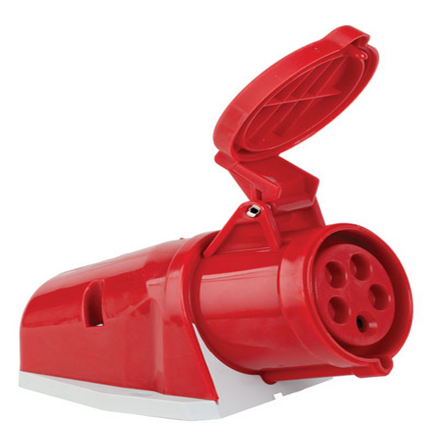 METE ENERJİ MTT112001 5X16A. IP44 DUVAR PRIZI -EGIK GÖVDELI-