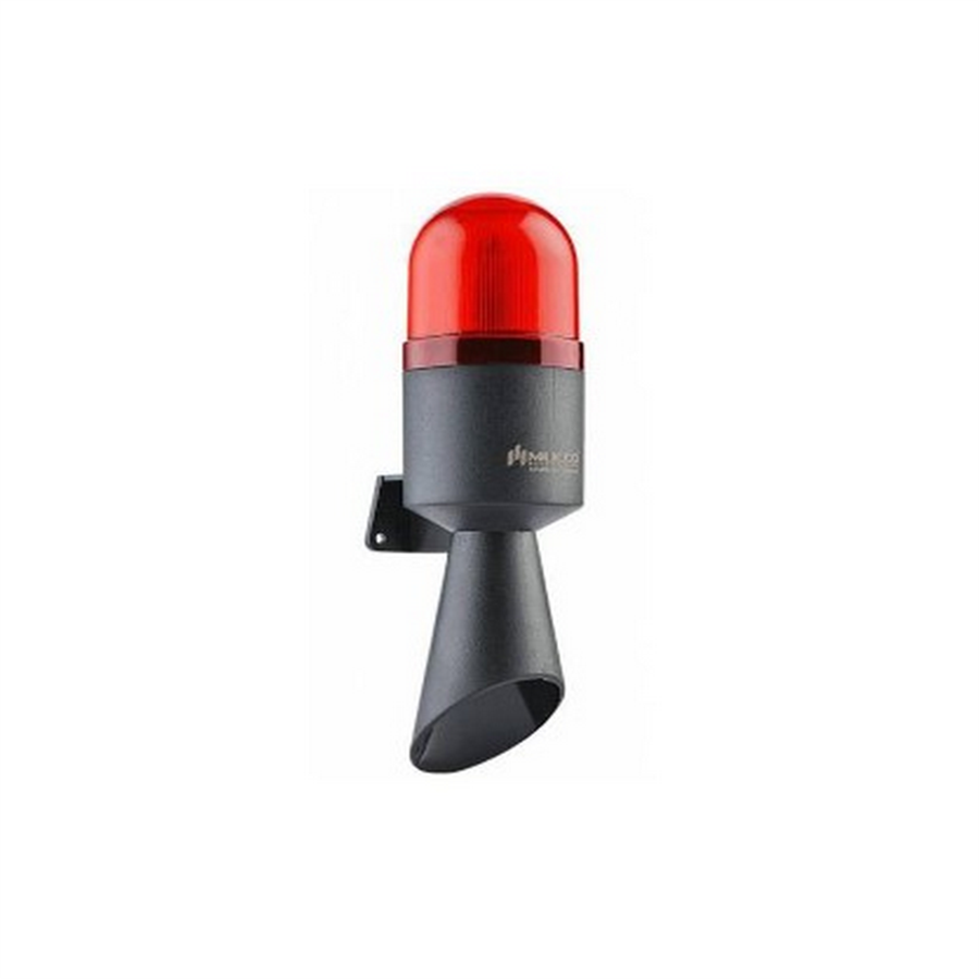 MUCCO MUC-SNT-B712-1 10 SESLİ BORULU KORNA 40-260V AC/DC-KIRMIZI