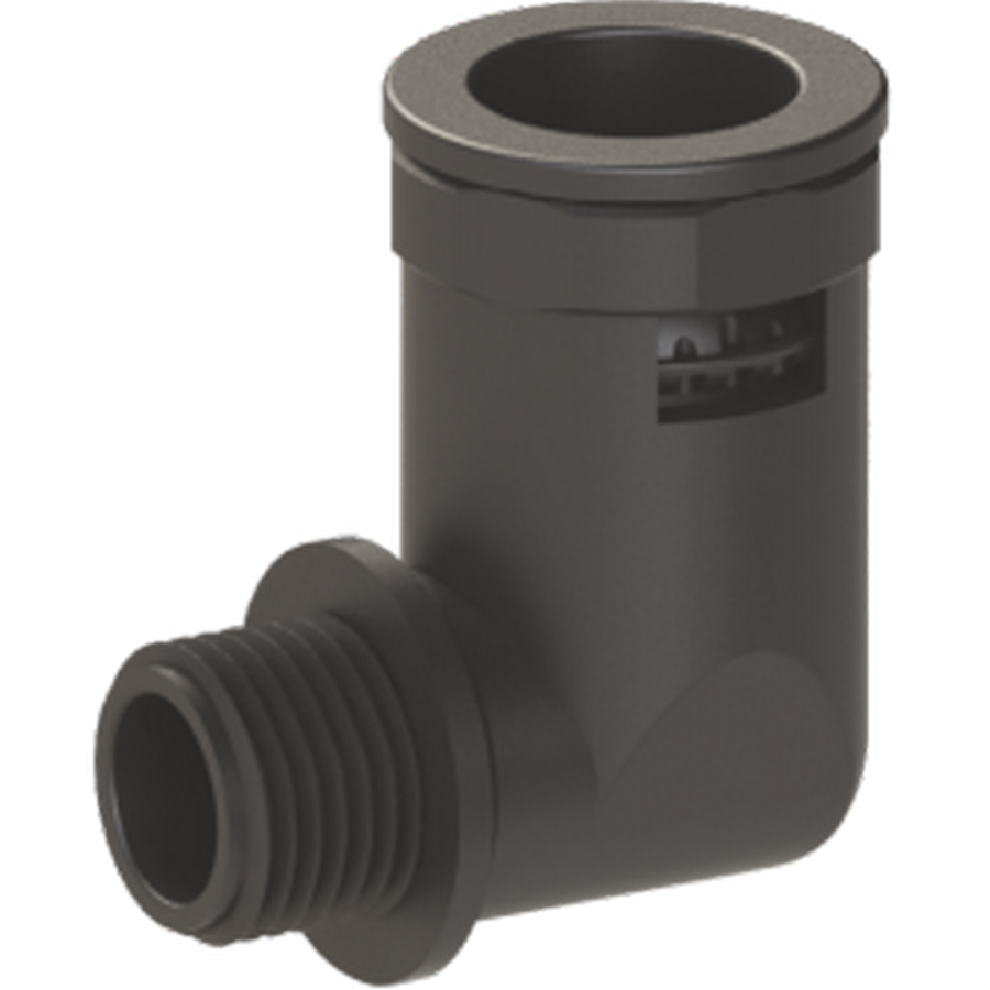 ORTAÇ ORT-ODDB28-M25 M25 GEÇMELİ DİRSEK RAKOR SİYAH ( 23X28,4 )