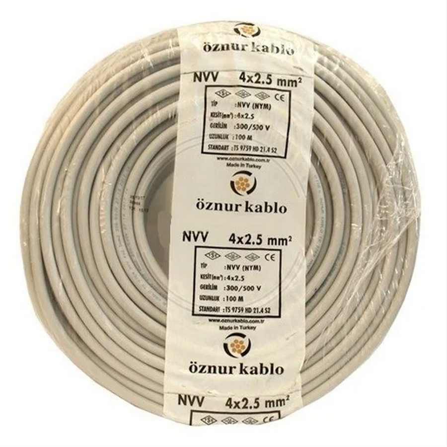 ÖZNUR KABLO ÖZNUR-NYM014 4X2,5 NYM KABLO