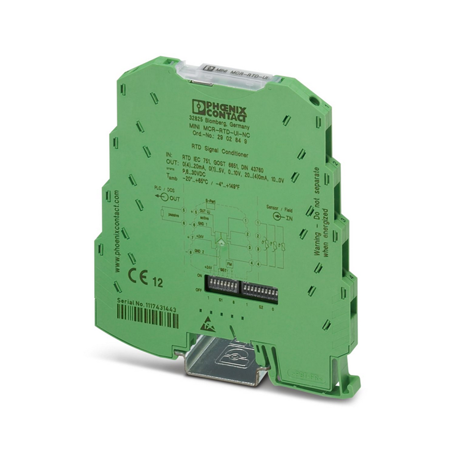Phoenix Contact PH2902849 MINI MCR-RTD-UI-NC DİRENÇLİ TERMOMETRE TRANSDÜSERİ
