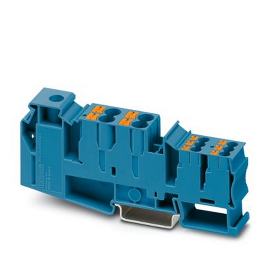 Phoenix Contact PH3214081 PTU 35/4X6/6X2,5 BU MAVİ ORTAK POTANSİYELİ KLEMENS