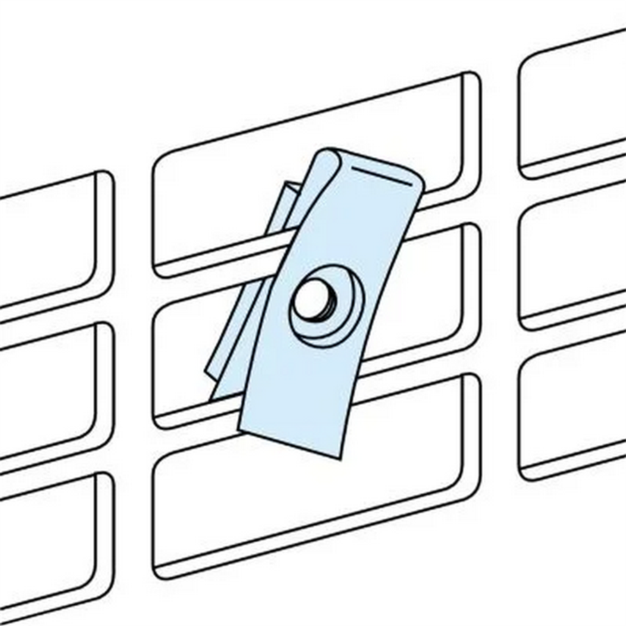 SCHNEIDER SCH03182 SLOTTED M.PL.20 M6 CLIP-NUTS