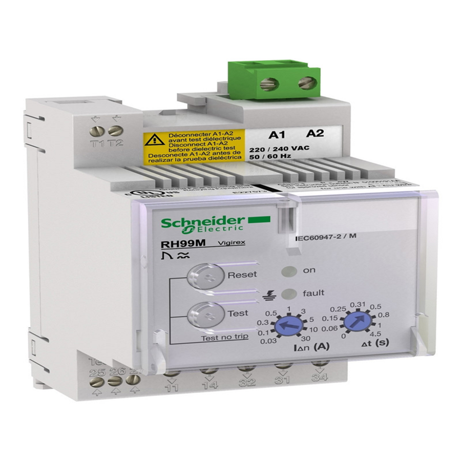 SCHNEIDER SCH56173 RH99M 220/240 V AC 50/60/400 Hz WITH MANUAL FAULT