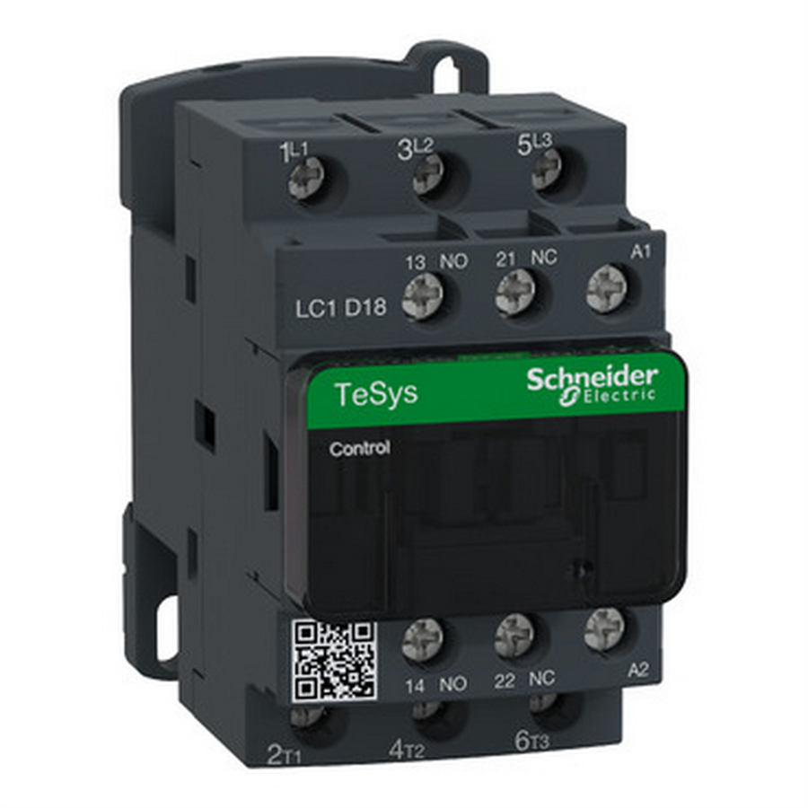 SCHNEIDER SCHLC1D18M7 TeSys Deca Kontaktör 3P 18A AC3 220VAC