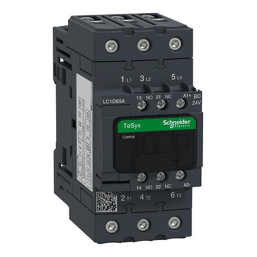 SCHNEIDER SCHLC1D65ABD TeSys Deca Kontaktör 3P 65A AC3 24VDC