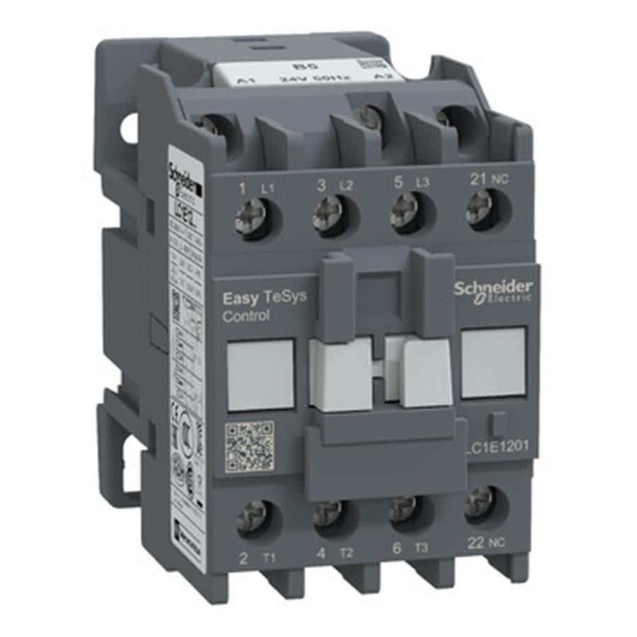SCHNEIDER SCHLC1E1201B5 EasyPact TVS Kontaktör 3P 12A 24VAC 50Hz1NK