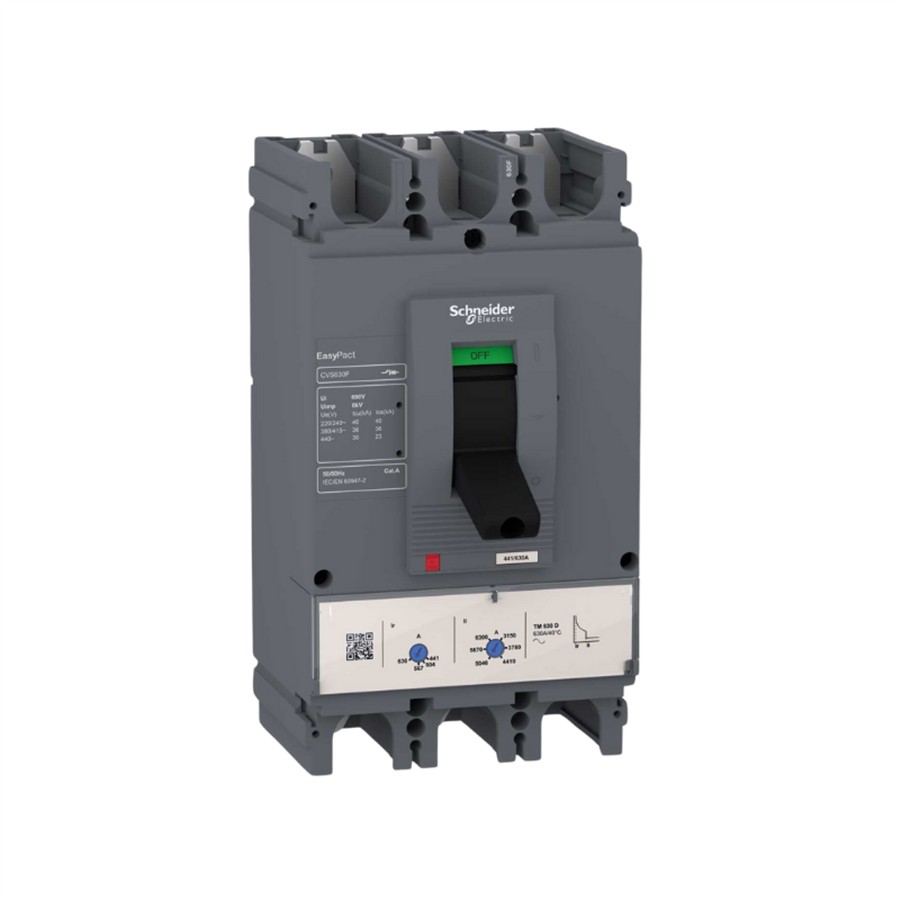 SCHNEIDER SCHLV563307 EasyPact CVS630H 630A TMD 36kA 3P 3D