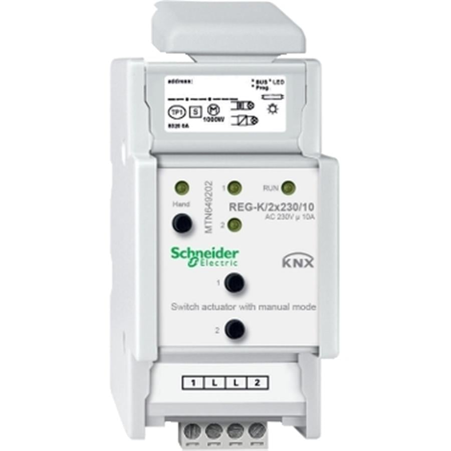 SCHNEIDER SCHMTN649202 KNX ANAHTAR AKTÜATÖR MANÜEL MODLU REG K 2X230 10
