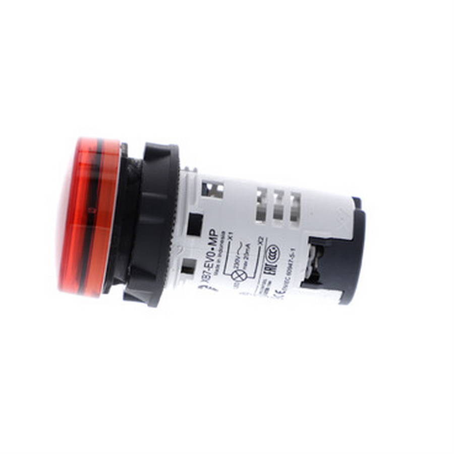 SCHNEIDER SCHXB7EV04MP ROUND PILOT LIGHT DIAM 22 IP 54 RED INTE