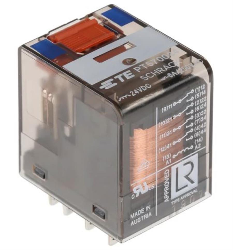 SCHRACK RL1-1393154-2 PT 570024 024DC 4K 06A ENDRÖLE