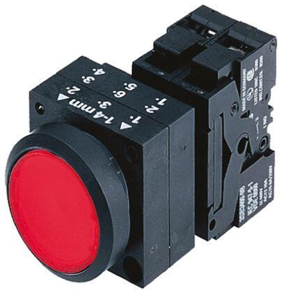 SIEMENS SMS3SB3203-0AA21 3SB3 PLASTİK SERİ 22mm, KOMPLE START-STOP BUTONU,