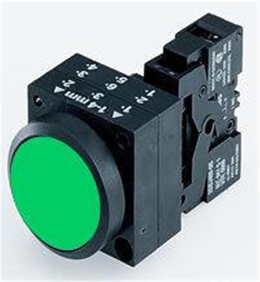 SIEMENS SMS3SB3253-0AA41 3SB3 PLASTİK SERİ 22mm, KOMPLE IŞIKLI BUTON, 230V