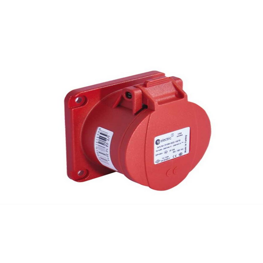 TP ELEKTRİK TP-3105-322-1675 Makine Prizi (düz) (75x75)