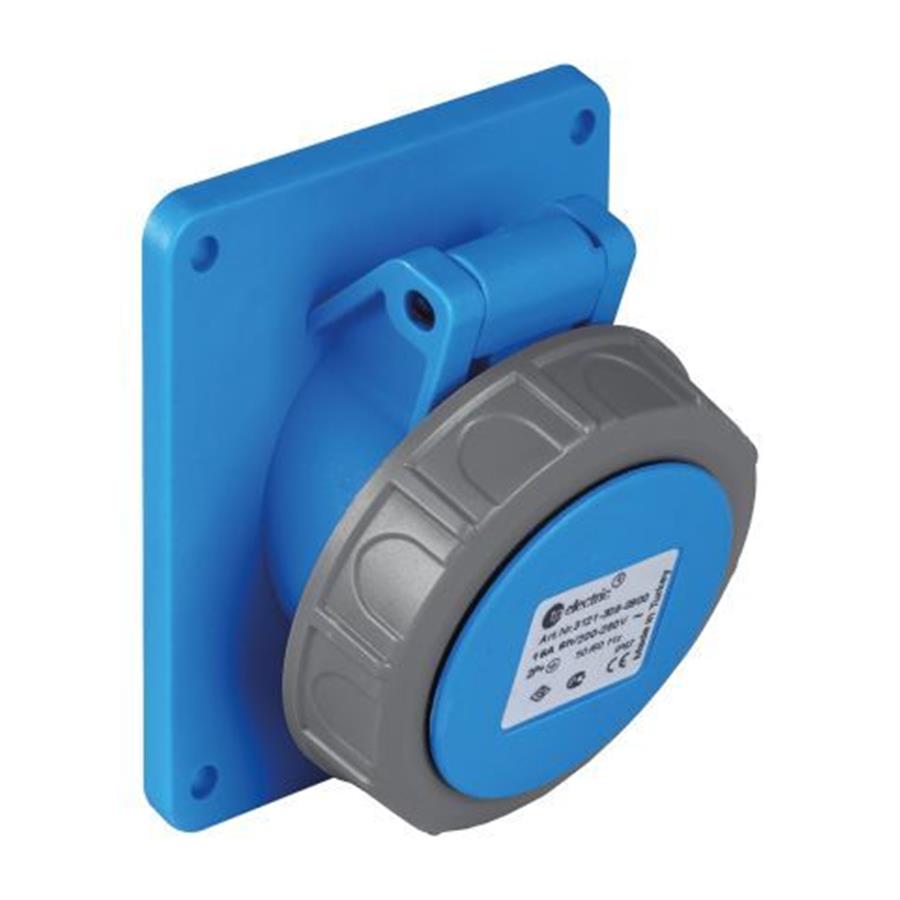 TP ELEKTRİK TP-3121-309-0900 Makine Prizi (eğik) (83x90)